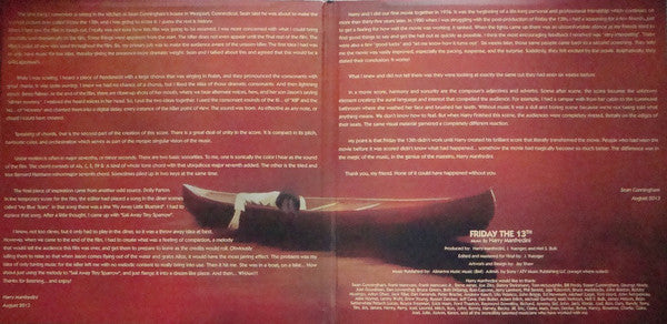 Harry Manfredini -Friday The 13th (Original Motion Picture Score)