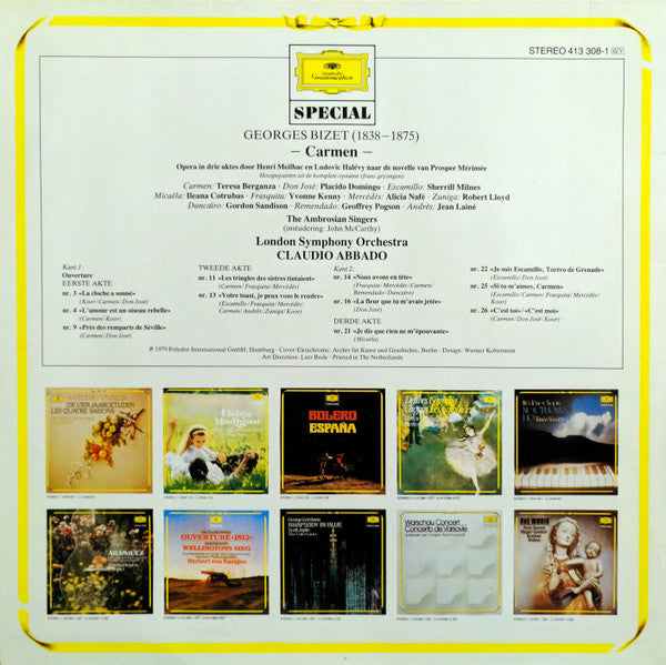 Georges Bizet – Teresa Berganza & Placido Domingo, Claudio Abbado -Carmen (Hoogtepunten)