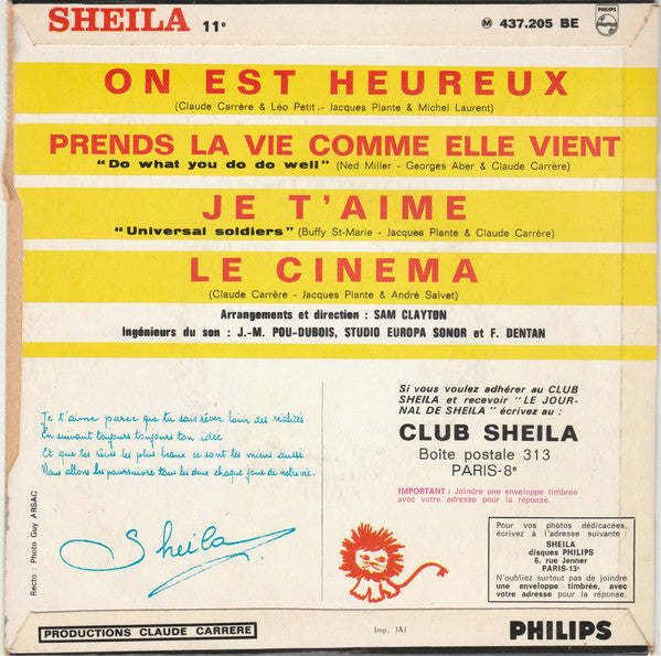 Sheila (5) -Le Cinema