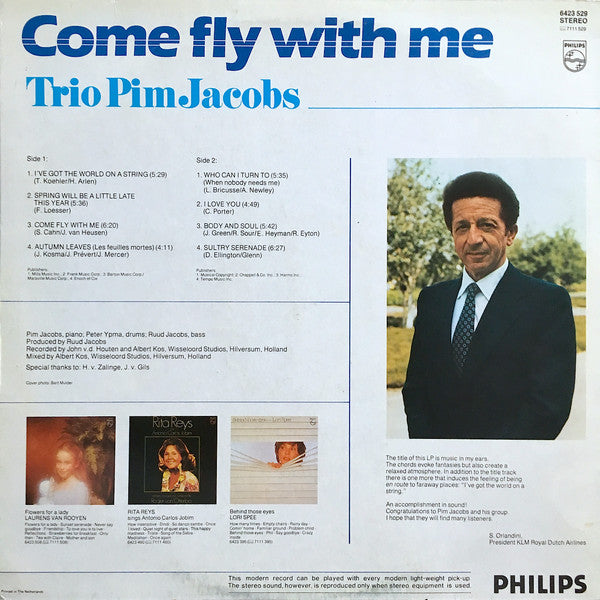 Trio Pim Jacobs* -Come Fly With Me