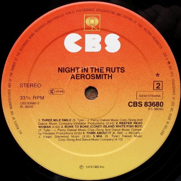 Aerosmith - Night In The Ruts