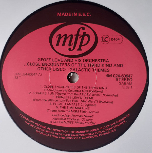 Geoff Love's Big Disco Sound -Close Encounters Of The Third Kind And Other Disco-Galactic Themes