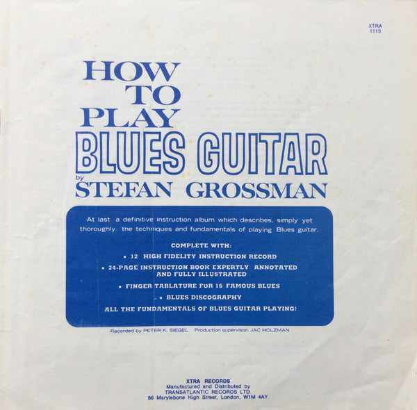 Stefan Grossman / Aurora Block* -How To Play Blues Guitar