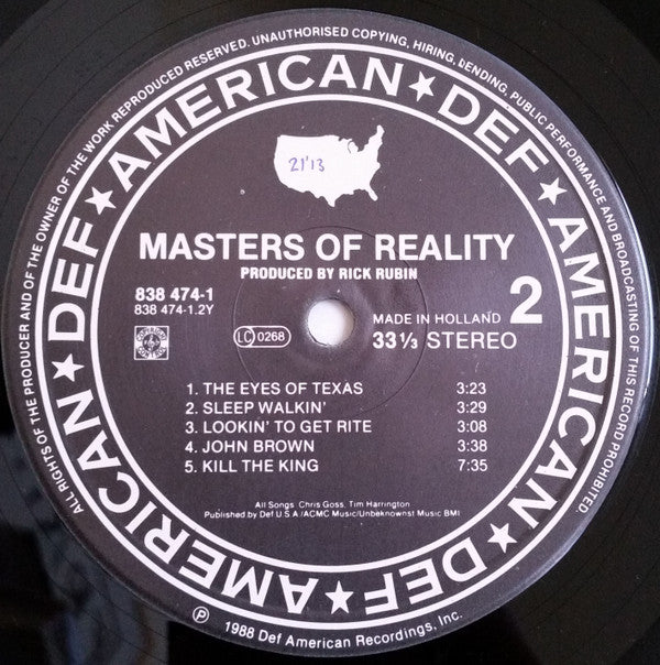 Masters Of Reality -Masters Of Reality