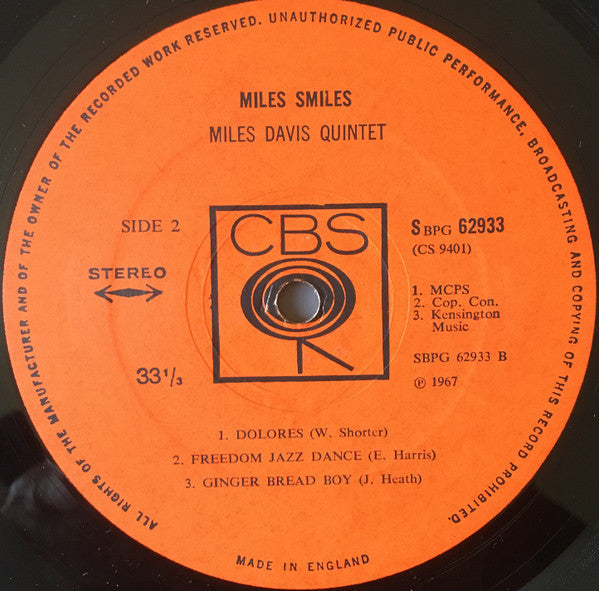 Miles Davis Quintet* -Miles Smiles