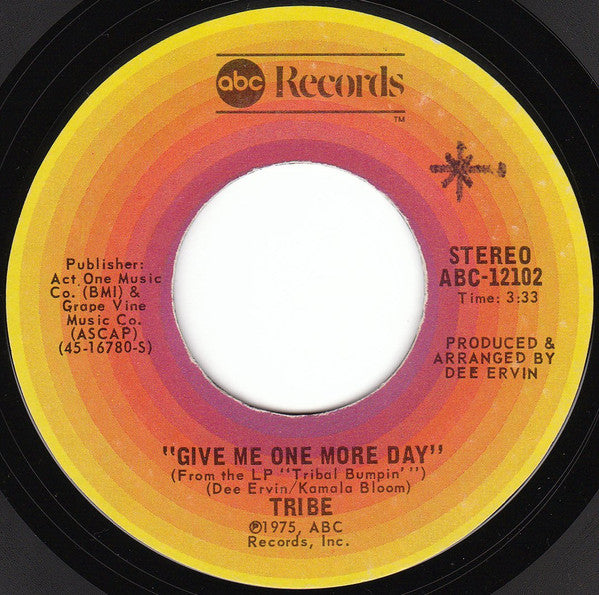 Tribe - Ebony Lady / Give Me One More Day