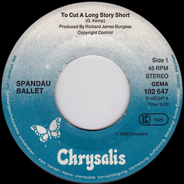 Spandau Ballet -To Cut A Long Story Short