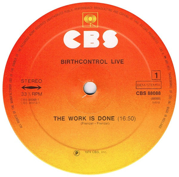 Birthcontrol* -Live
