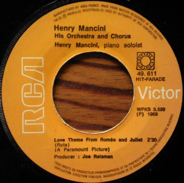 Henry Mancini, His Orchestra And Chorus* -Love Thème From Romeo Et Juliette