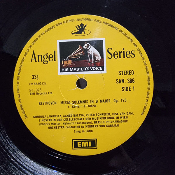 Beethoven*, Von Karajan*, Wiener Singverein, Berliner Philharmoniker - Missa Solemnis