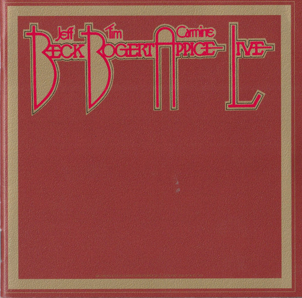 Beck, Bogert & Appice -Beck, Bogert & Appice Live