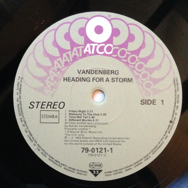 Vandenberg -Heading For A Storm