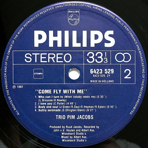 Trio Pim Jacobs* -Come Fly With Me