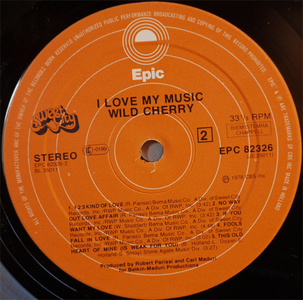 Wild Cherry -I Love My Music
