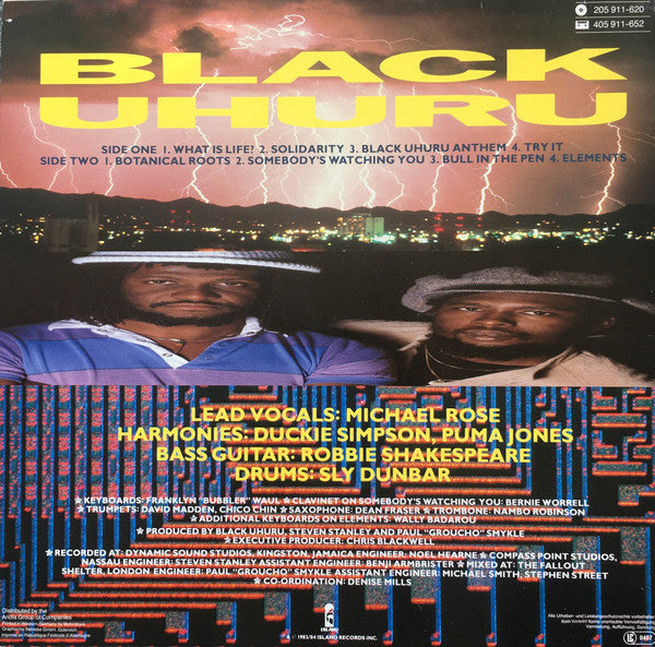 Black Uhuru -Anthem