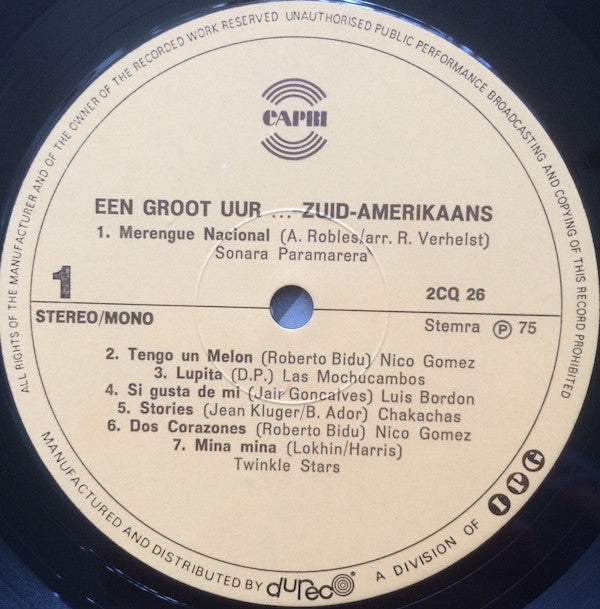 Various - Een Groot Uur Zuid-Amerikaans