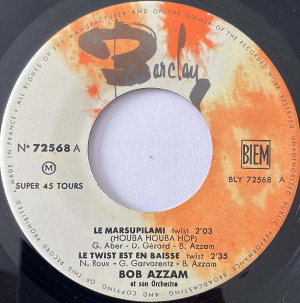 Bob Azzam Et Son Orchestre -Le Marsupilami (Houba Houba Hop)