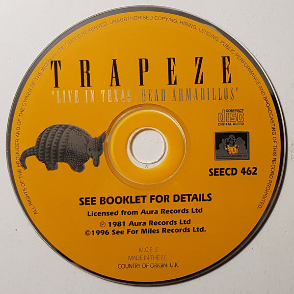 Trapeze -Live In Texas - Dead Armadillos