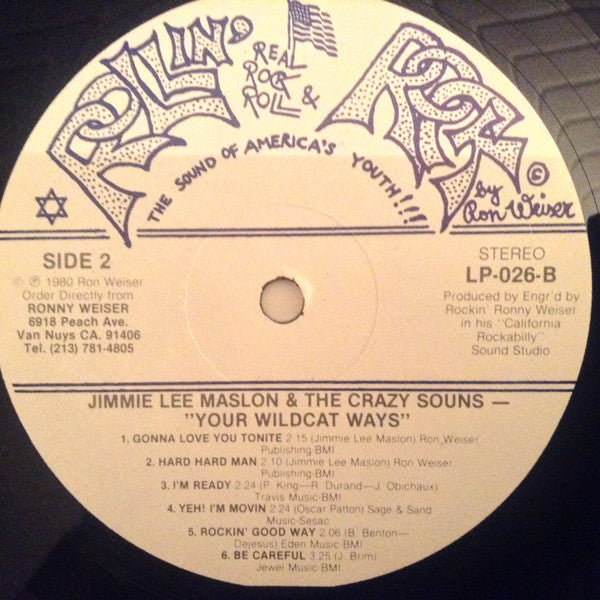 Jimmie Lee Maslon &amp; The Crazy Sounds - Your Wildcat Ways