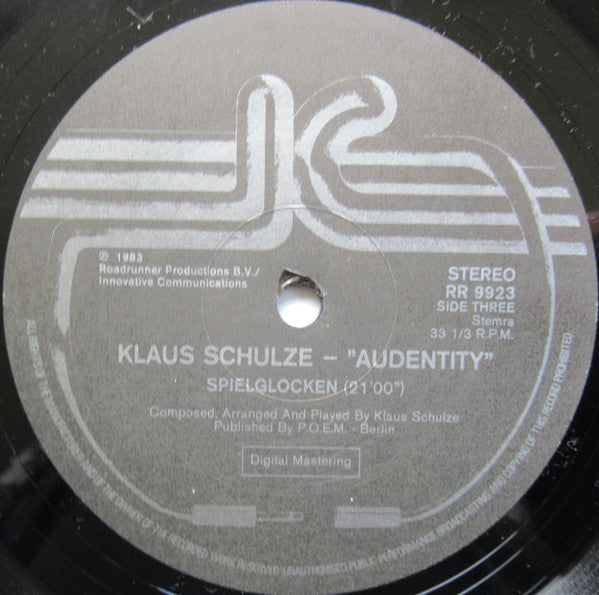 Klaus Schulze -Audentity