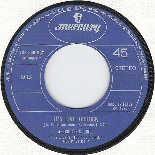 Aphrodite's Child -It's Five O'Clock / Funky Mary
