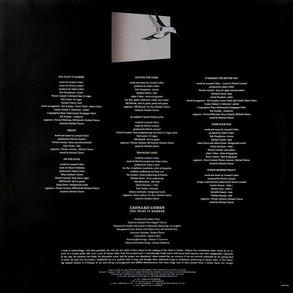 Leonard Cohen -You Want It Darker