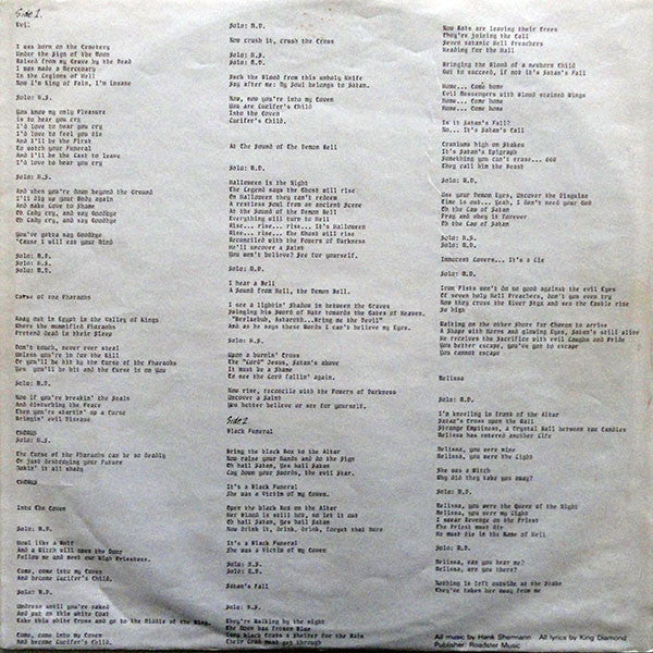 Mercyful Fate -Melissa
