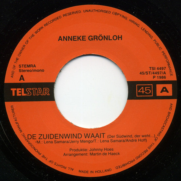 Anneke Grönloh - De Zuidenwind Waait