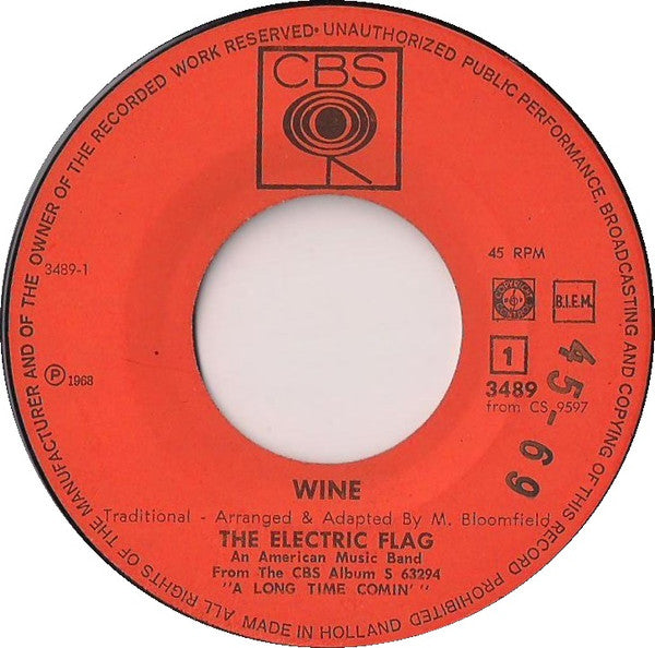The Electric Flag -Wine / Texas