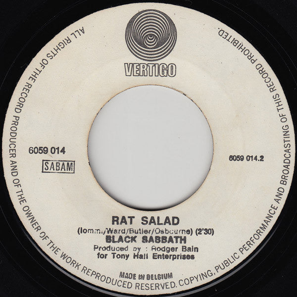 Black Sabbath -Paranoïd / Rat Salad