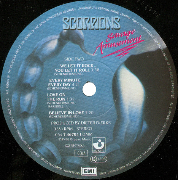 Scorpions -Savage Amusement