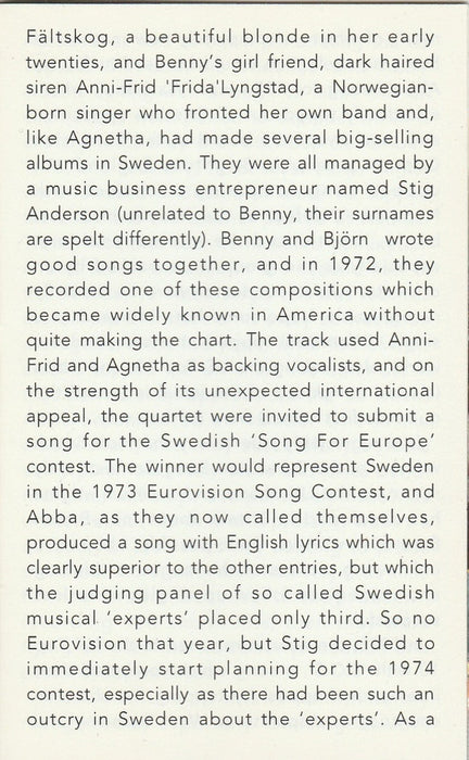 ABBA -Gold (Greatest Hits)