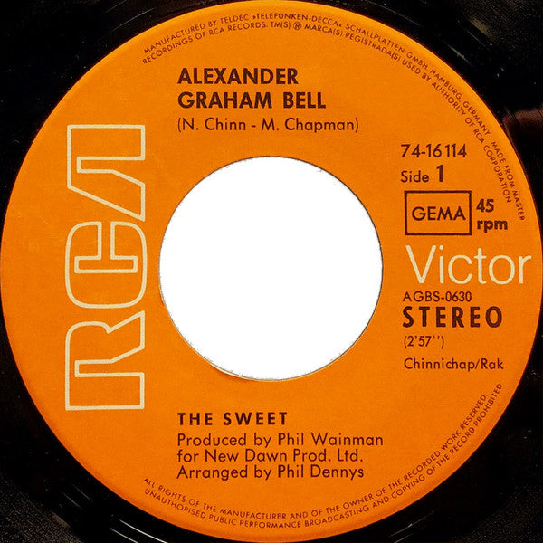 The Sweet -Alexander Graham Bell