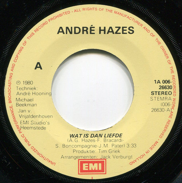 André Hazes -Wat Is Dan Liefde?