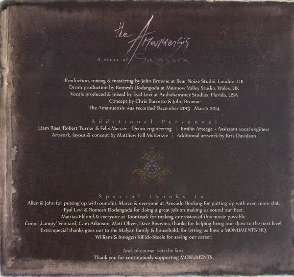 Monuments (5) -The Amanuensis