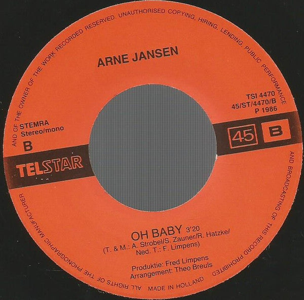 Arne Jansen (2) -Zeg Nou Maar Adieu