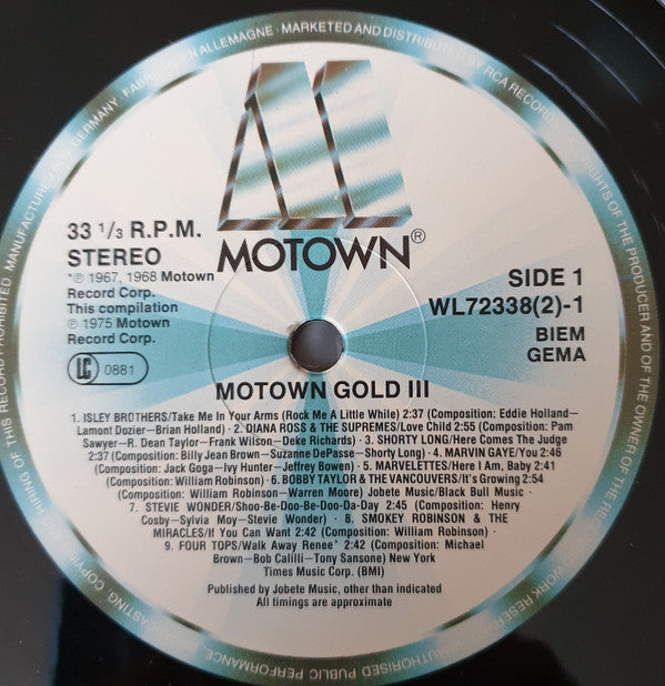 Various - Motown Gold Volume 3 / 1968 - 1969