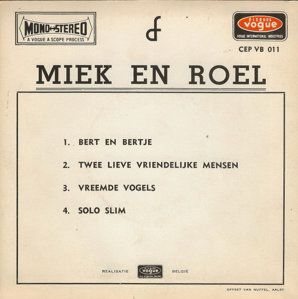 Miek En Roel* -Bert En Bertje