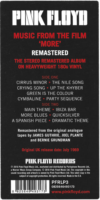 Pink Floyd - Soundtrack From The Film "More"