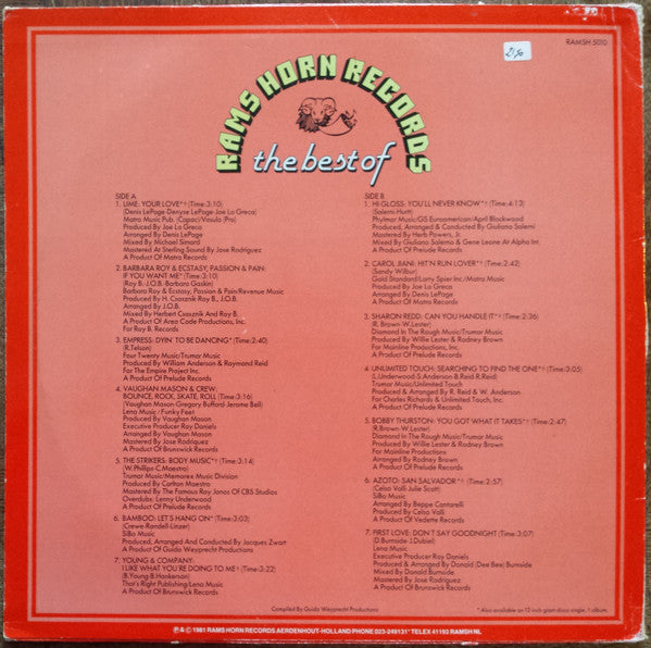 Various - The Best Of Rams Horn Records