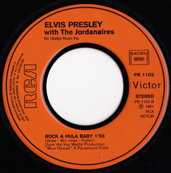 Elvis Presley With The Jordanaires -Can't Help Falling In Love
