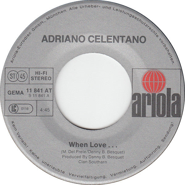 Adriano Celentano - When Love...
