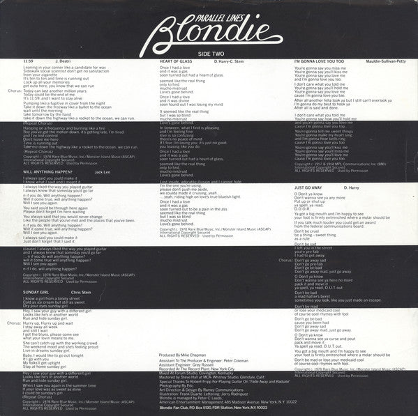 Blondie - Parallel Lines