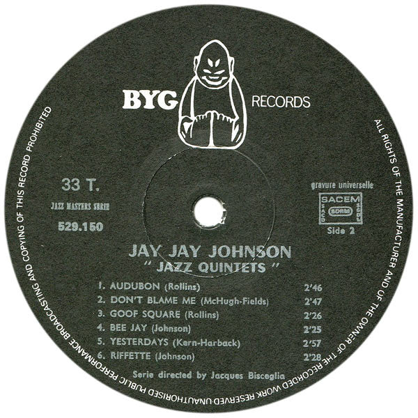 J.J. Johnson Featuring: Bud Powell, Sonny Rollins, Max Roach - Jazz Quintets