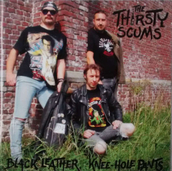 The Thirsty Scums - Black Leather, Knee-Hole Pants