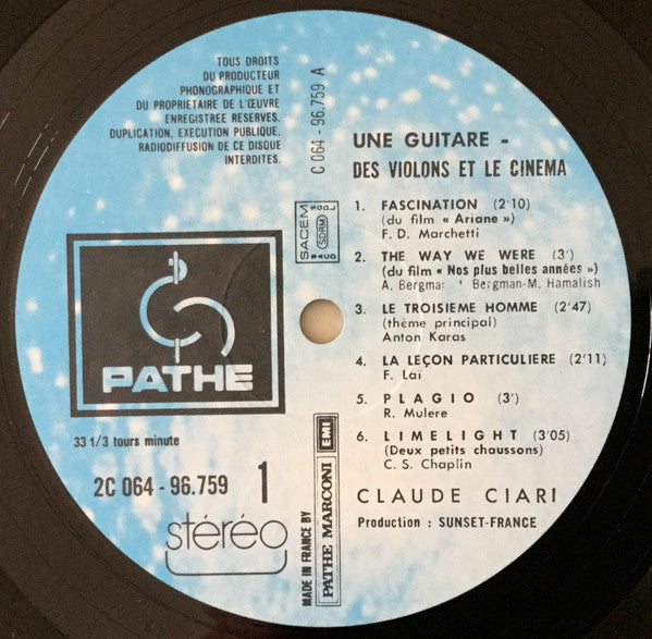 Claude Ciari -Une Guitare, Des Violons Et Le Cinema