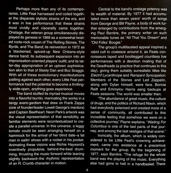 Little Feat - Waiting For Columbus