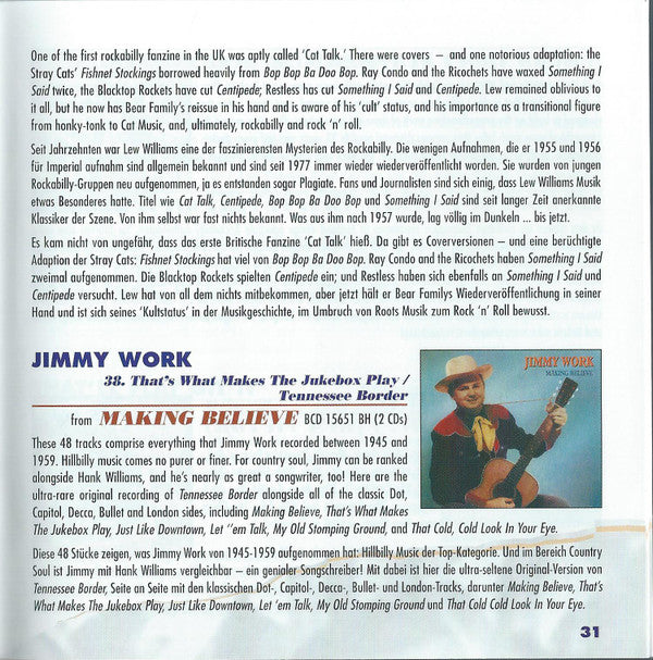 Various - That's What Makes The Jukebox Play (Highlights From Bear Family's Releases: Hillbilly &amp; Rockabilly)