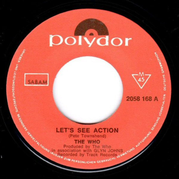 The Who -Let's See Action / When I Was A Boy