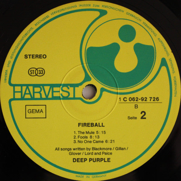 Deep Purple -Fireball